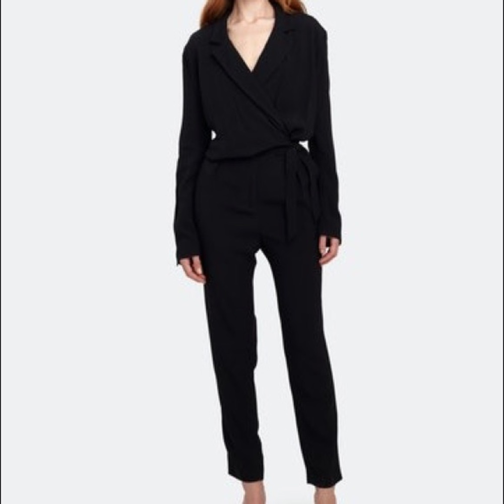 IRO black suit full body jumpsuit FR36 / US4
